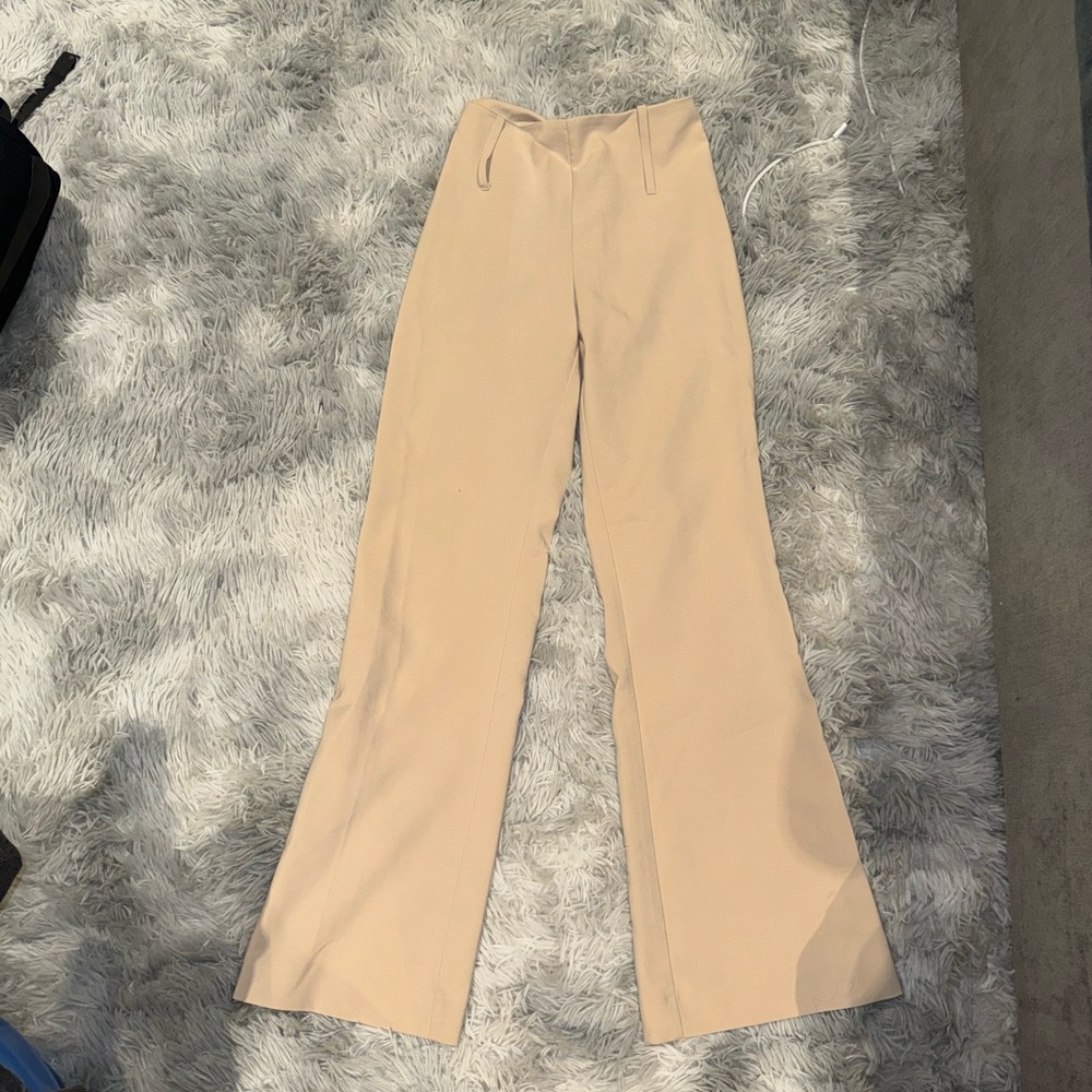 Tiger Mist Beige Dress Pants - Slim Fit